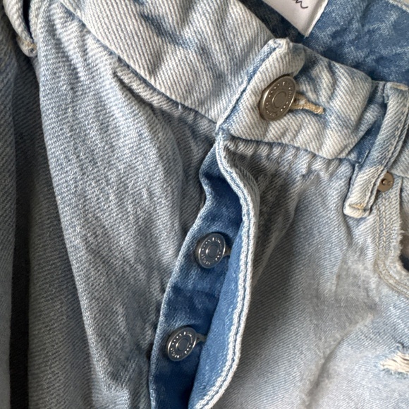 Kancan distressed button fly denim shorts style ESTILO - Picture 4 of 7